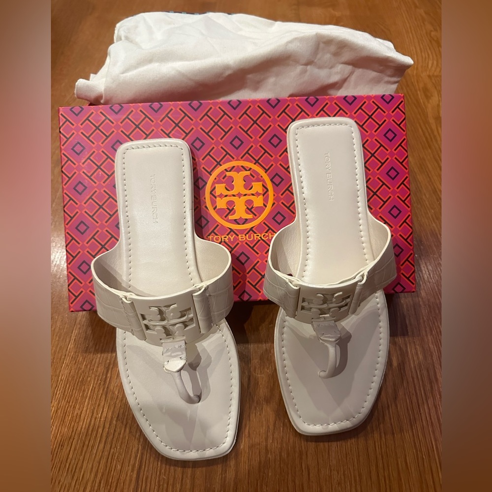 Tory Burch new cream Georgia sandal